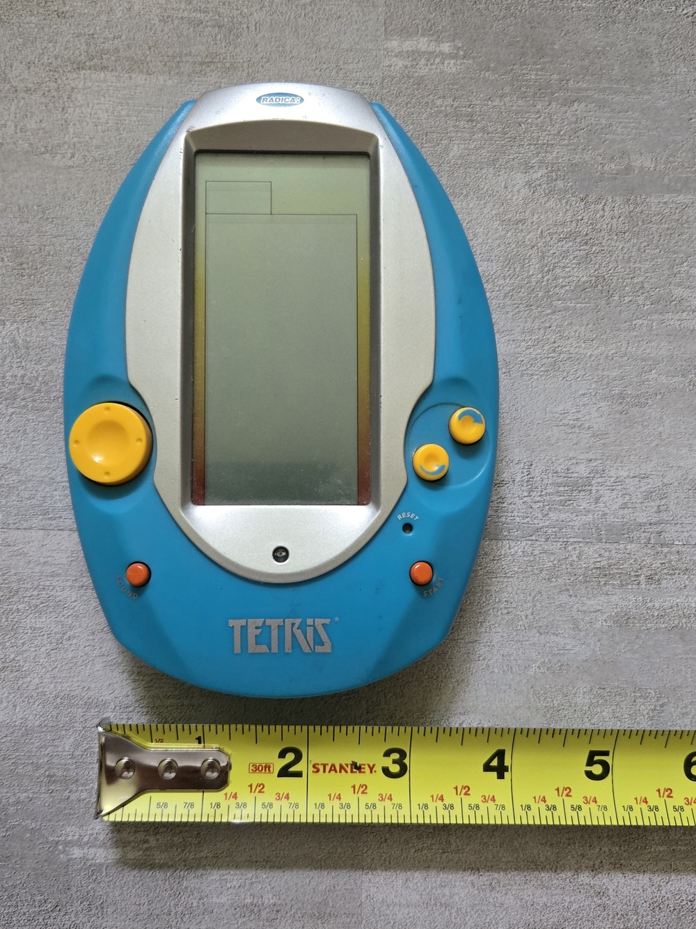 Vintage Radica Tetris Handheld Electronic Game Retro Arcade Toy Blue Working - Picture 9 of 13